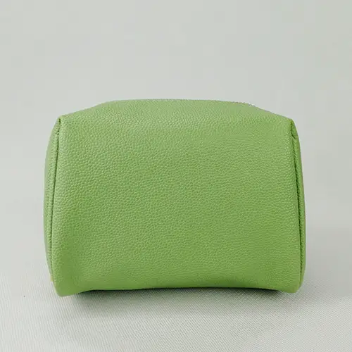 Factory Wholesale 2022 New Green Makeup Bags Large Compartment Pu Leather Cosmetic Bags